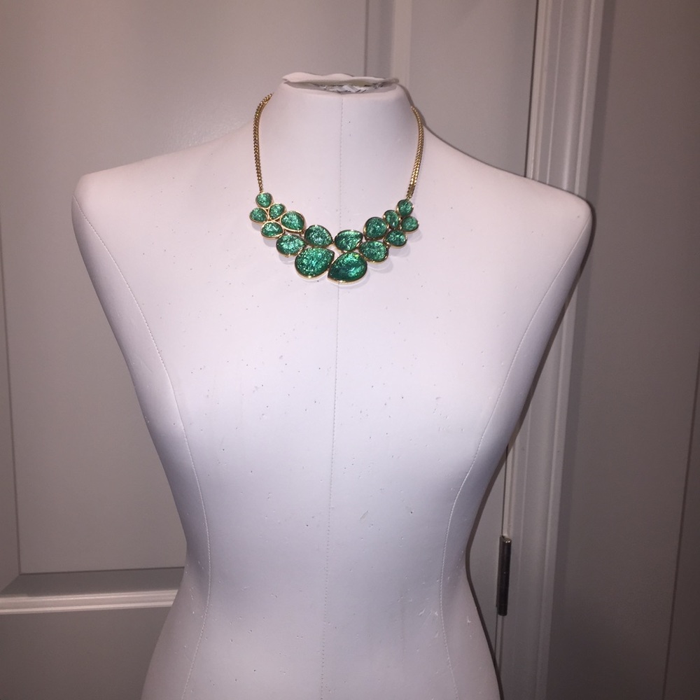 Green stone necklace